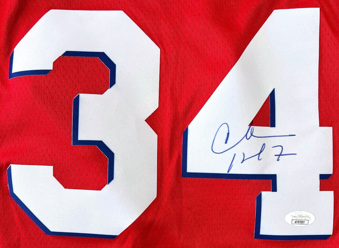CHARLES BARKLEY SIGNED AUTOGRAPHED PHILADELPHIA 76ERS JERSEY TEAM USA SUNS JSA