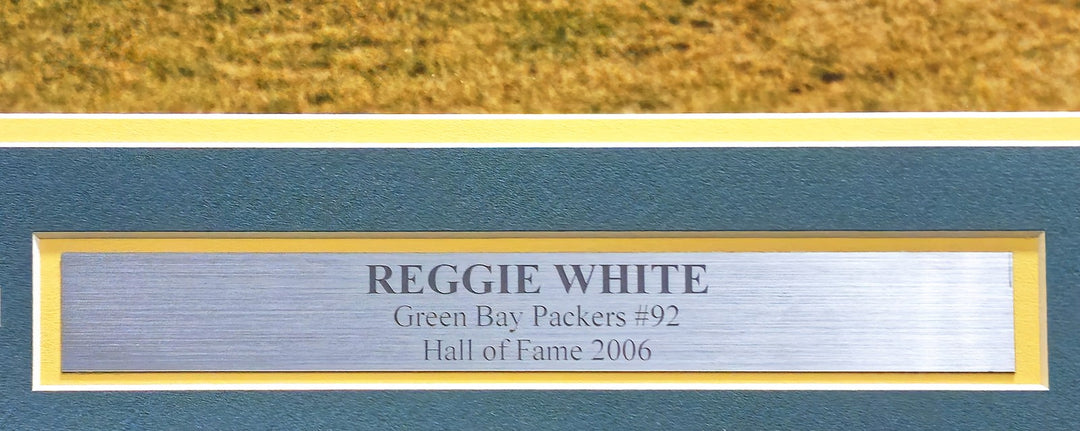 Reggie White Signed Framed 16x20 Photo Green Bay Packers Beckett #AD43563