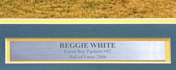 Reggie White Signed Framed 16x20 Photo Green Bay Packers Beckett #AD43563