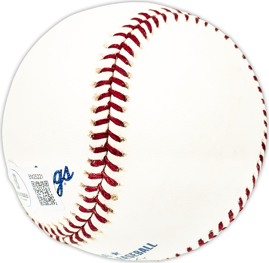 Bob Bowman Signed Official MLB Baseball Philadelphia Phillies Beckett QR