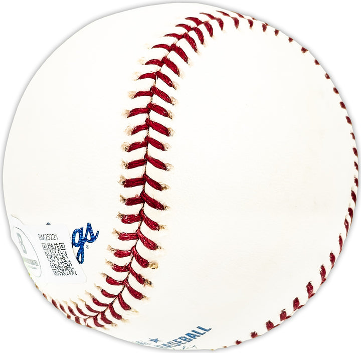 Bob Bowman Signed Official MLB Baseball Philadelphia Phillies Beckett QR
