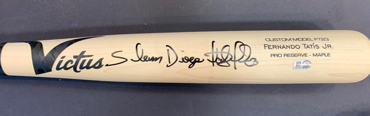Fernando Tatis Jr Padres Signed Victus Game Bat Slam DIEGO AUTO Fanatics & MLB