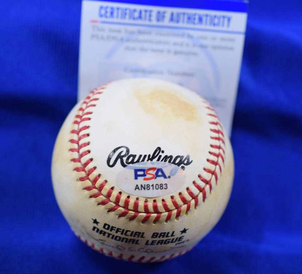 Richie Ashburn PSA DNA Autographed National League ONL Signed Baseball