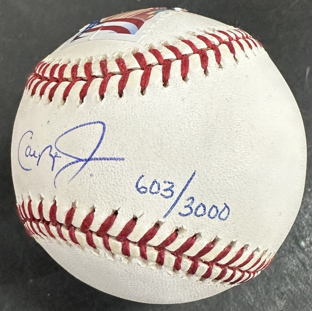 Cal Ripken Jr Signed MLB Baseball April 15 Stamp /3000 Hit Autograph Orioles Coa