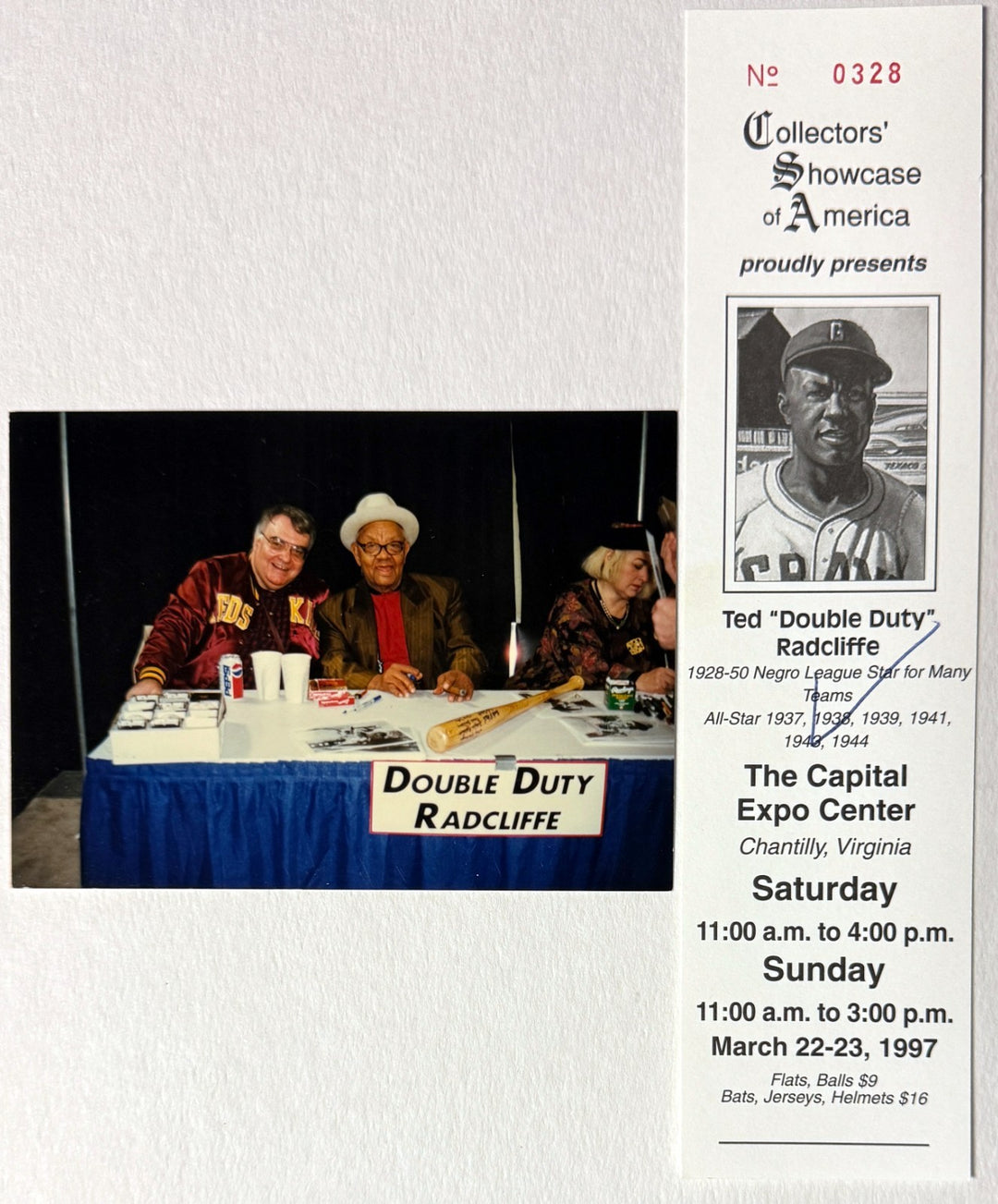 Ted Double Duty Radcliffe signed Homestead Grays 8x10 Photo Dings Framed -  COA