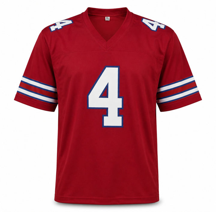 Buffalo Bills James Cook Signed Red Jersey Beckett BAS Witness