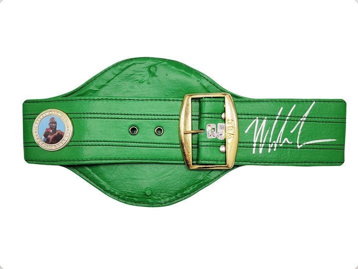 Mike Tyson Signed Green WBC World Championship Belt Beckett Witness