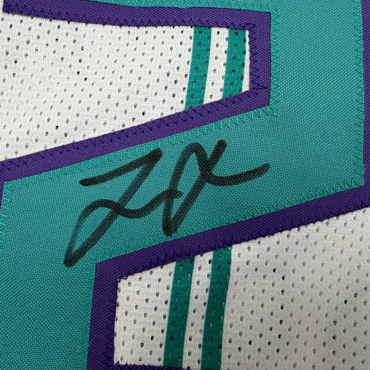 Autographed/Signed Tre Mann Charlotte White Basketball Jersey Beckett BAS COA
