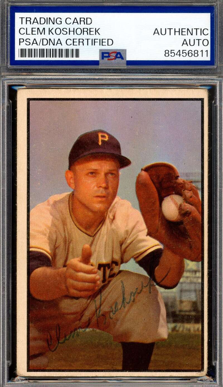 Clem Koshorek PSA DNA Vintage Signed 1953 Bowman Autograph