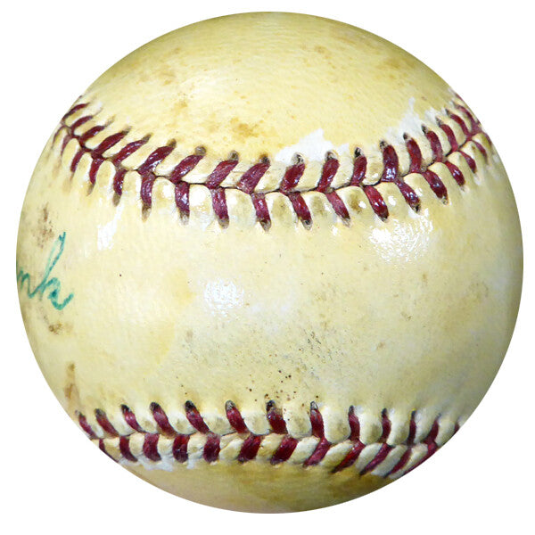 Amos Strunk Auto Official AL Harridge Baseball Philadelphia A's Vintage Beckett