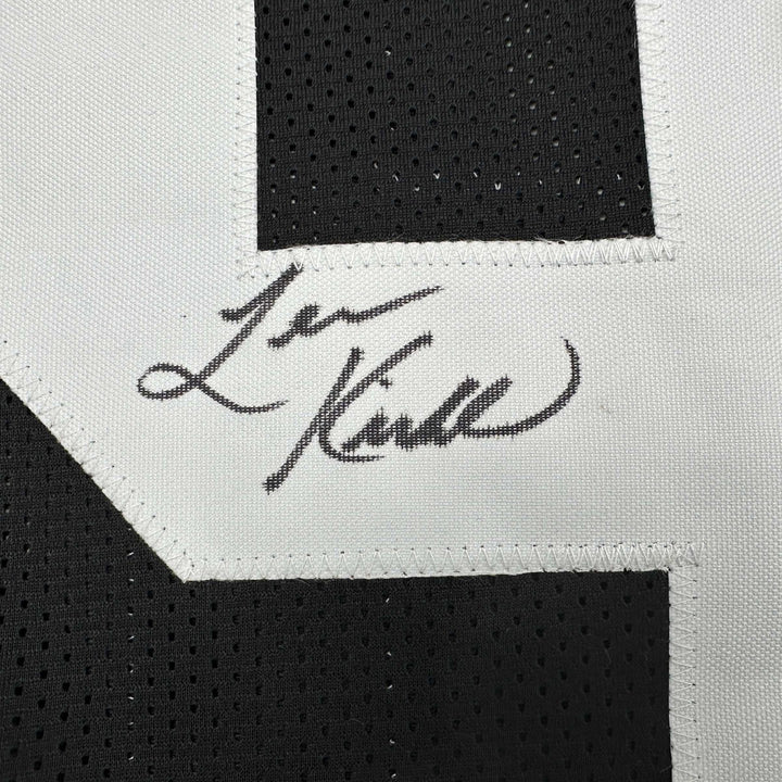 Autographed/Signed Levon Kirkland Pittsburgh Black Jersey Beckett BAS COA