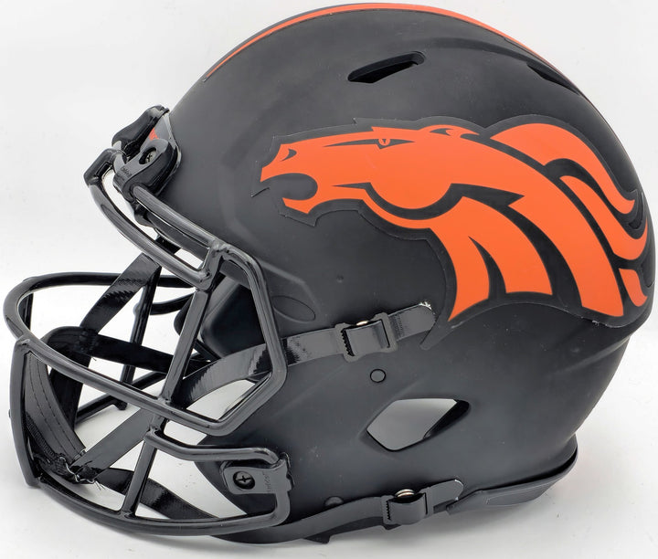 Russell Wilson Auto Broncos Eclipse Black Full Size Auth Speed Helmet Fanatics