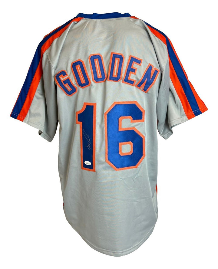 Dwight Doc Gooden New York Signed Gray Baseball Jersey JSA