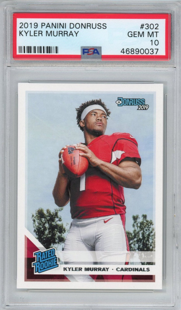 Graded 2019 Panini Donruss Kyler Murray #302 Rookie RC Football Card PSA 10