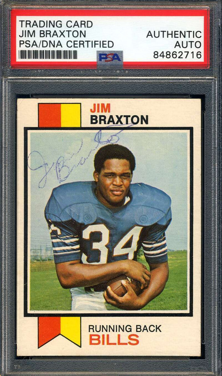 Jim Braxton PSA DNA Signed 1973 Topps Autographed