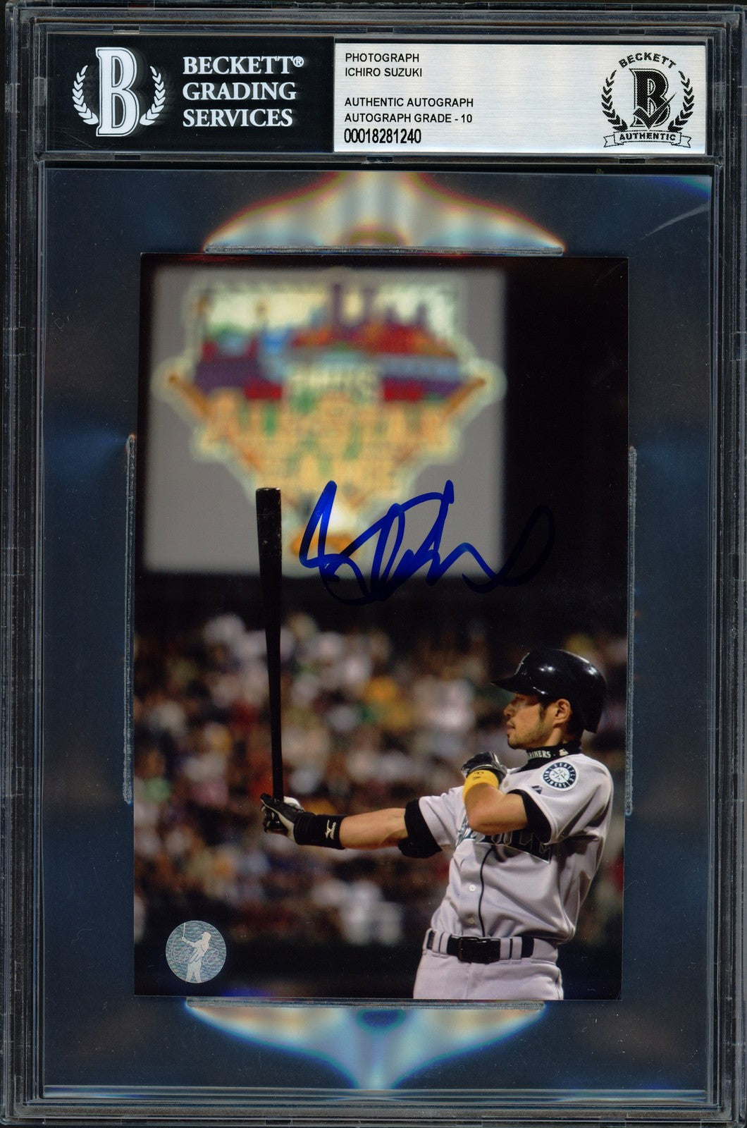 Ichiro Suzuki Autographed Signed 4x6 Photo Seattle Mariners Auto GM 10 Beckett