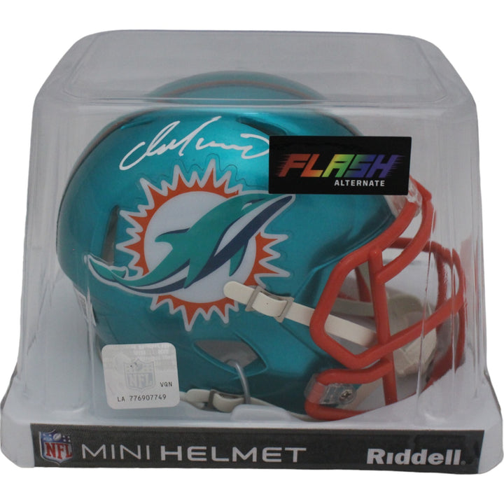 Dan Marino Autographed Miami Dolphins Flash Mini Helmet Beckett Witness 46472