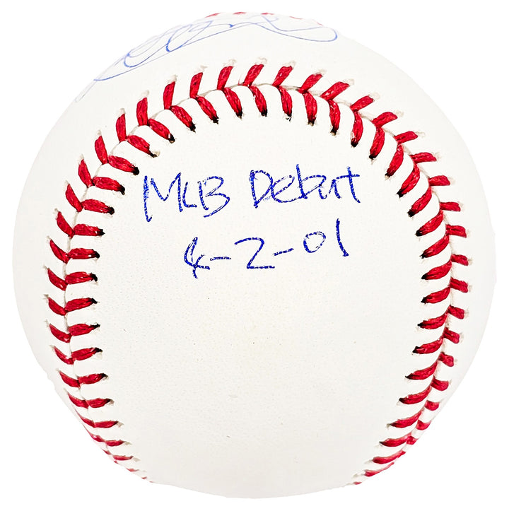 Ichiro Suzuki Signed MLB Baseball Seattle Mariners "MLB Debut 4-2-01" IS Holo