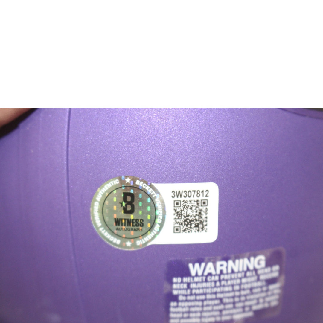 Jared Allen Autographed Minnesota Vikings VSR4 Mini Helmet HOF Beckett W 55178