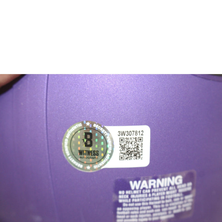 Jared Allen Autographed Minnesota Vikings VSR4 Mini Helmet HOF Beckett W 55178