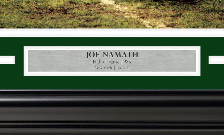 Joe Namath Signed Framed 16x20 Photo New York Jets Beckett BAS Witness