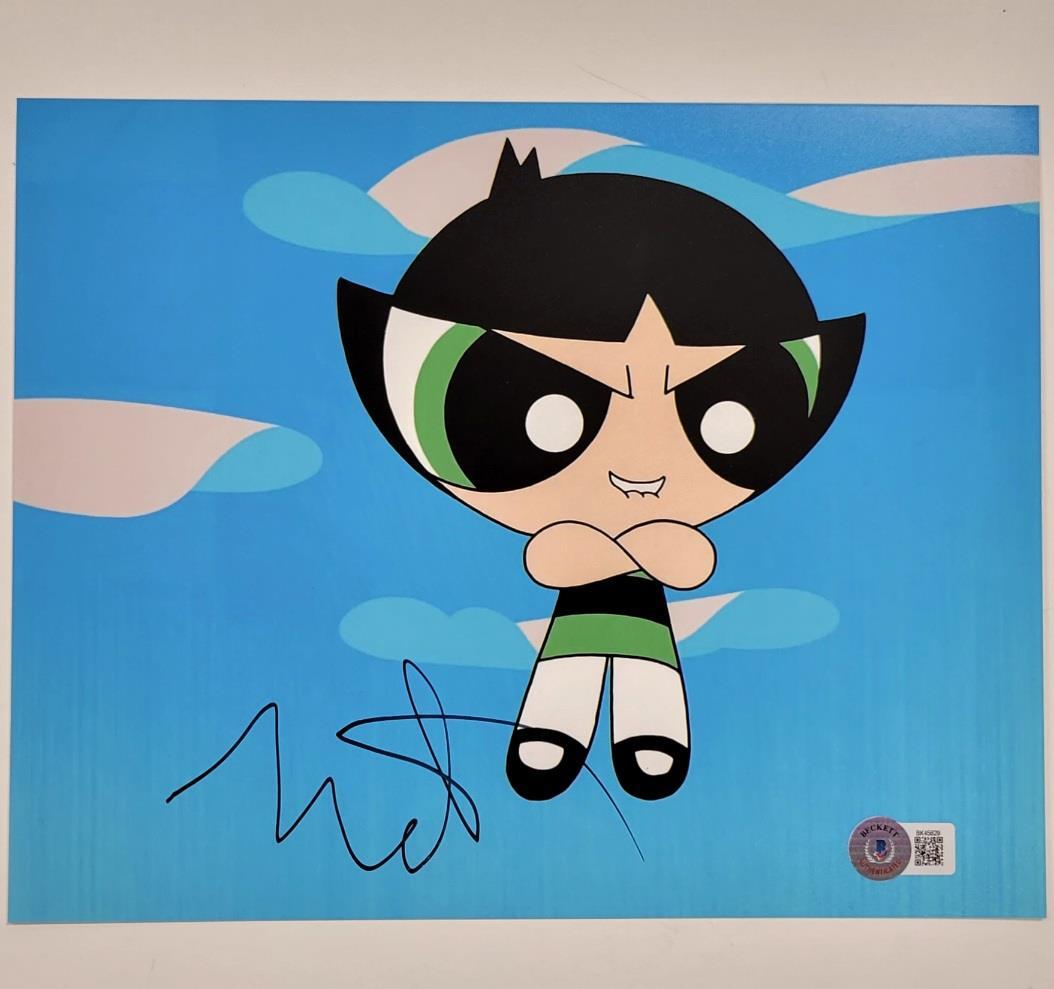 Natalie Palamides signed Powerpuff Buttercup 8x10 photo autograph C Beckett BAS