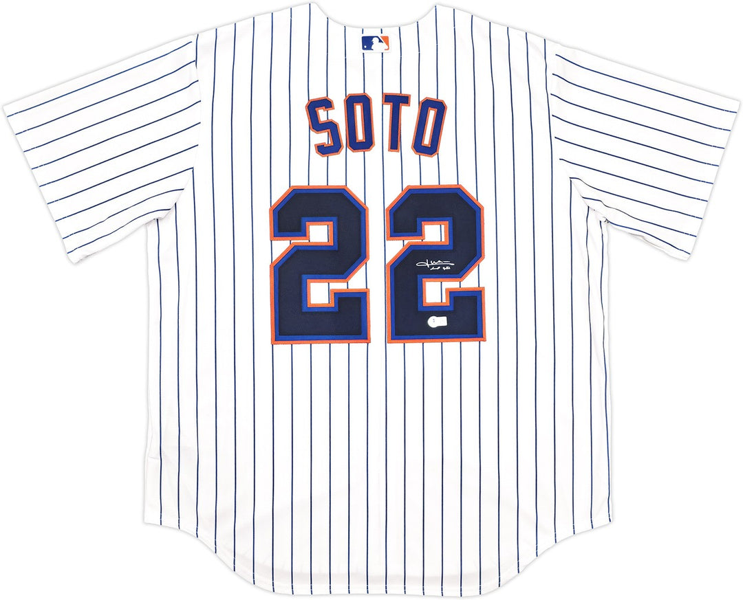 New York Mets Juan Soto Signed White Nike Jersey Size XL Beckett BAS