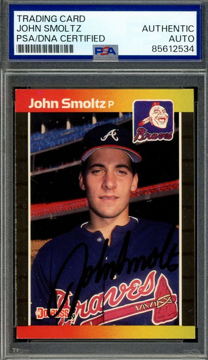 John Smoltz PSA DNA Signed 1989 Donruss Autograph