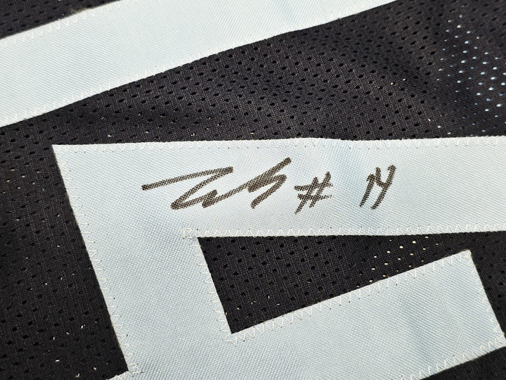 Memphis Grizzlies Zach Edey Signed Blue Jersey Beckett Witness