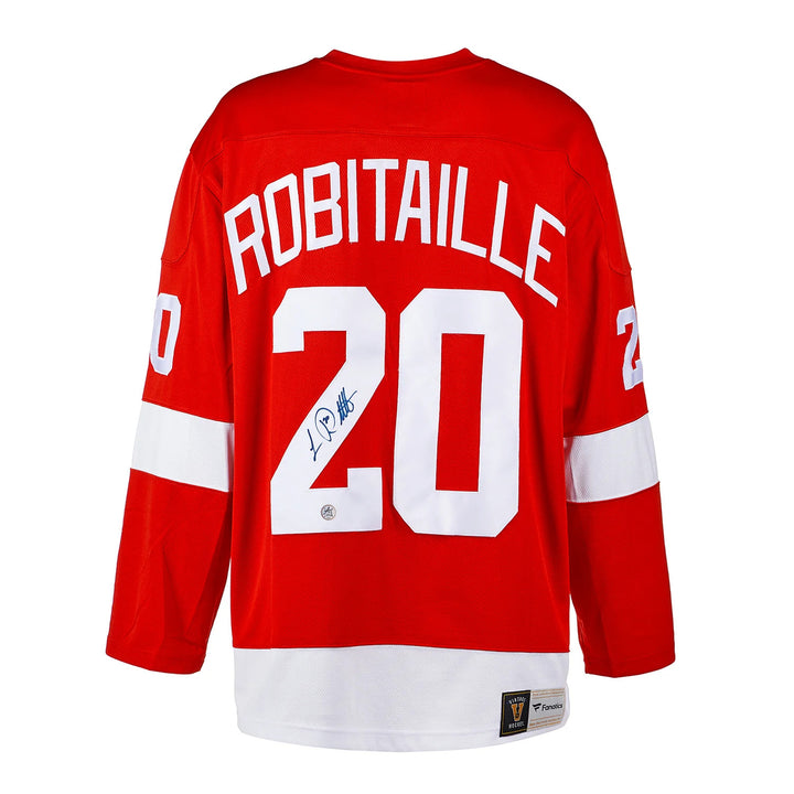 Luc Robitaille Autographed Detroit Red Wings Throwback Breakaway Jersey