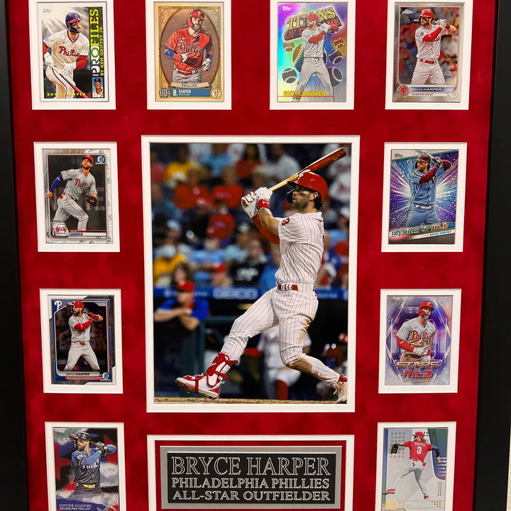 Bryce Harper 10-Card Custom Display Frame Philadelphia Phillies