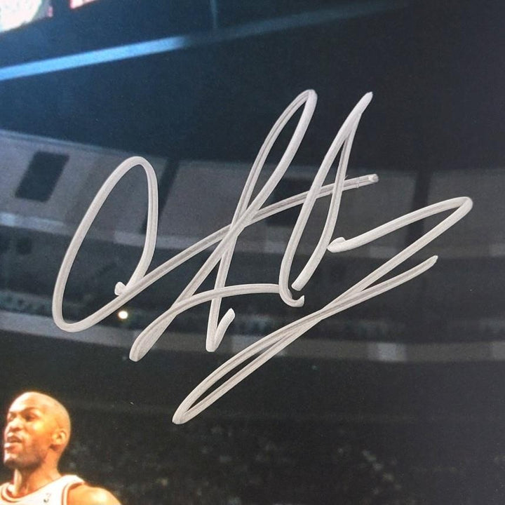 Dennis Rodman signed Bulls 16x20 photo autograph vs. Sonics~ Beckett BAS Witness