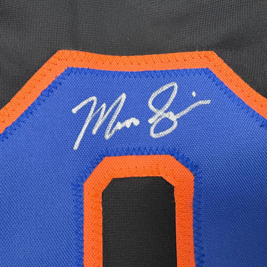 Autographed/Signed Marcus Semien New York Black Baseball Jersey Beckett BAS COA