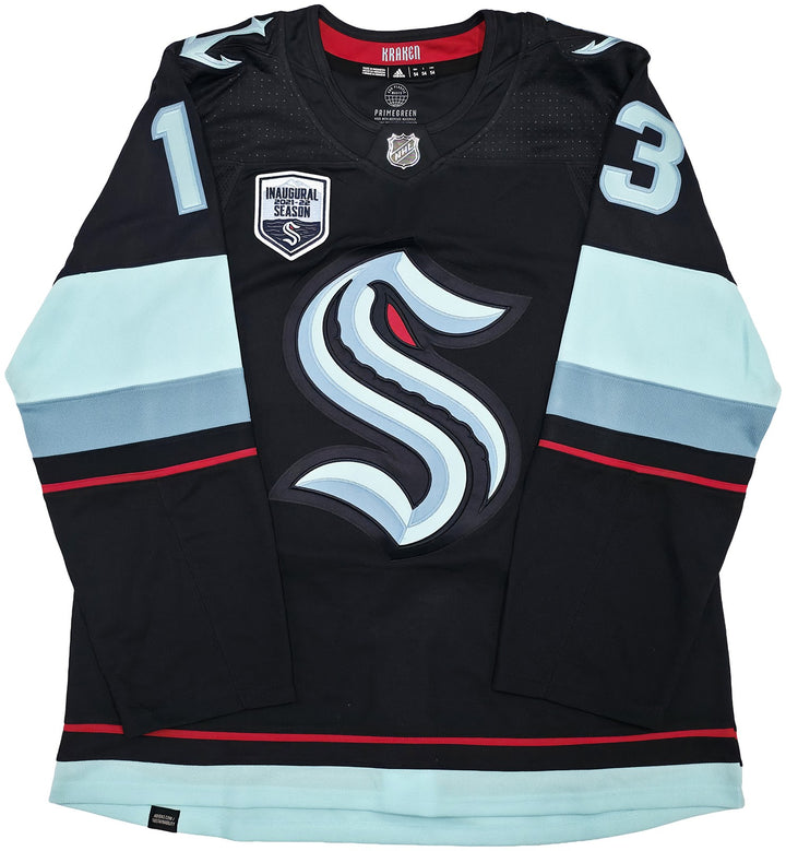 Seattle Kraken Brandon Tanev Auto Blue Adidas Authentic Jersey Size 54 Fanatics
