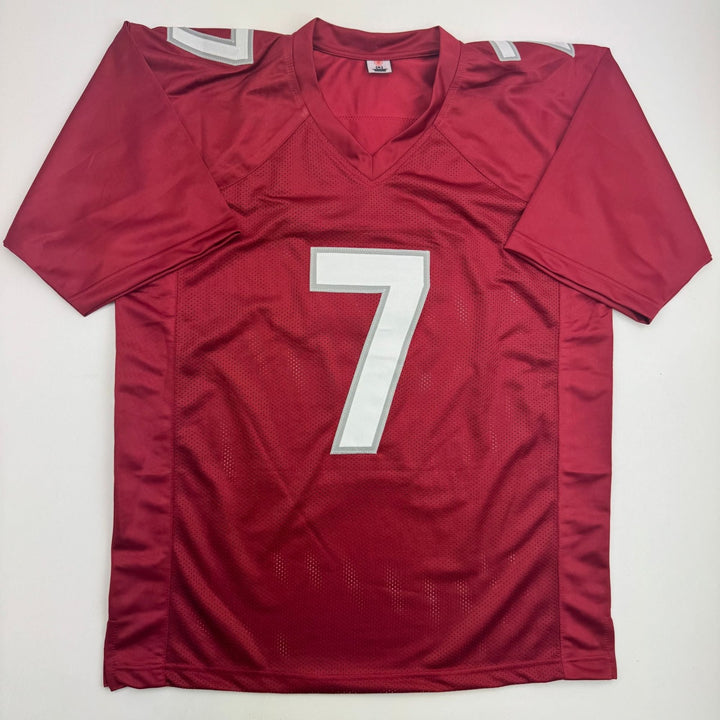 Autographed/Signed Jacoby Brissett Arizona Red Football Jersey JSA COA