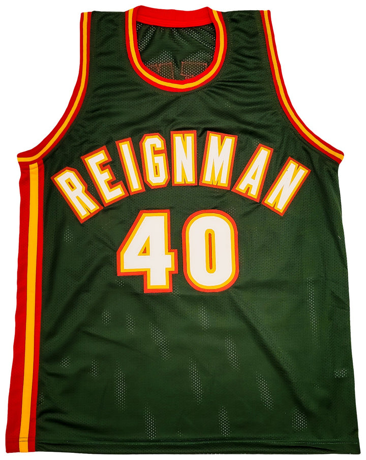 Seattle Supersonics Shawn Kemp Autographed Signed Green Jersey MCS Holo