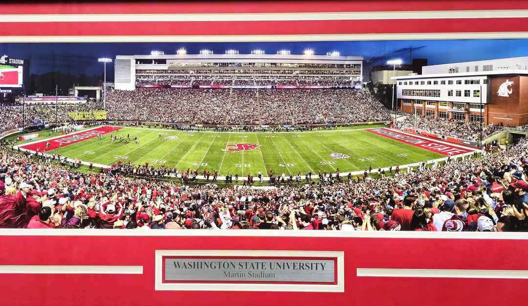 Unsigned 12x36 Panoramic Washington State Cougars College Gameday Win vs Oregon