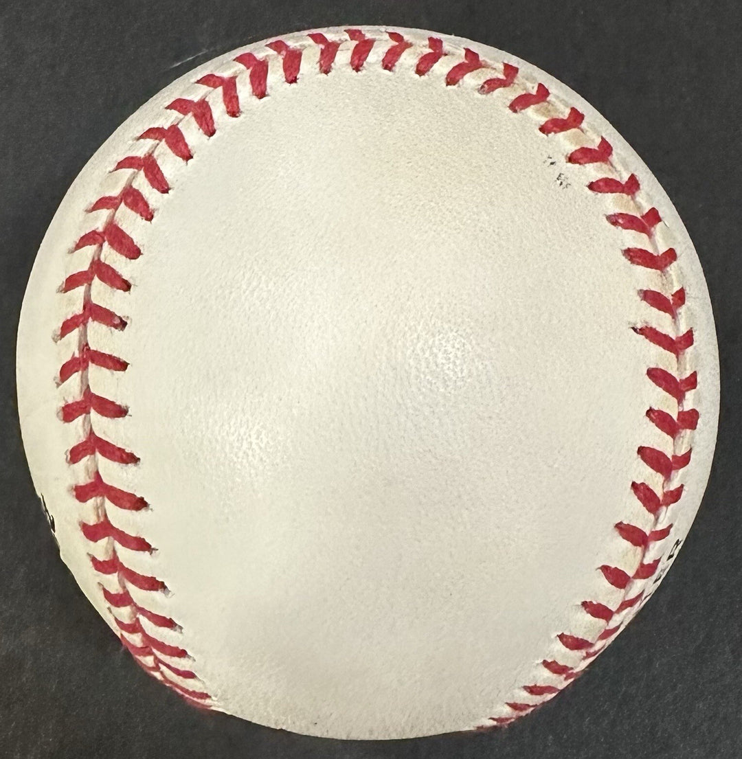 Willie Mays Signed Official NL Baseball NY SF Giants Clean Dark Auto PSA COA HOF