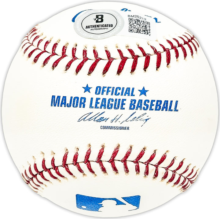 Willard Hunter Signed MLB Baseball Los Angeles Dodgers "62 Dodgers" Beckett QR