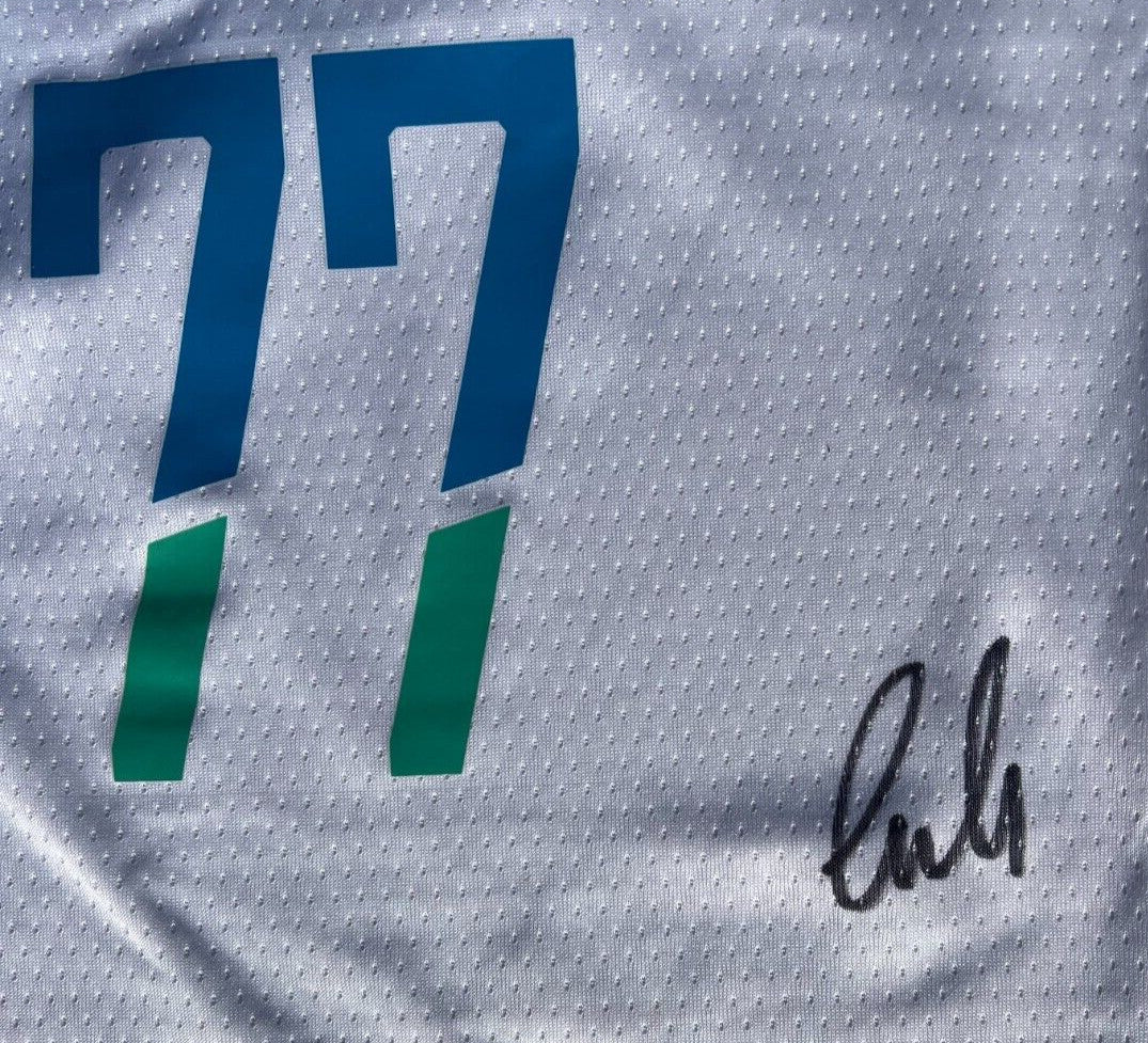 LUKA DONCIC SIGNED SLOVENIA AUTHENTIC BASKETBALL JERSEY MAVERICKS PSA/DNA