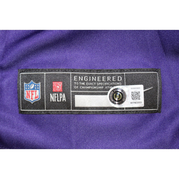 Justin Jefferson Autographed Minnesota Vikings Nike 2XL Jersey Beckett WIT 58220