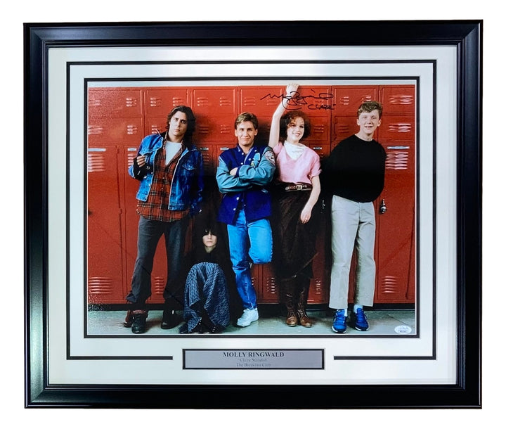 Molly Ringwald Signed Framed 16x20 The Breakfast Club Photo Inscribed Claire JSA
