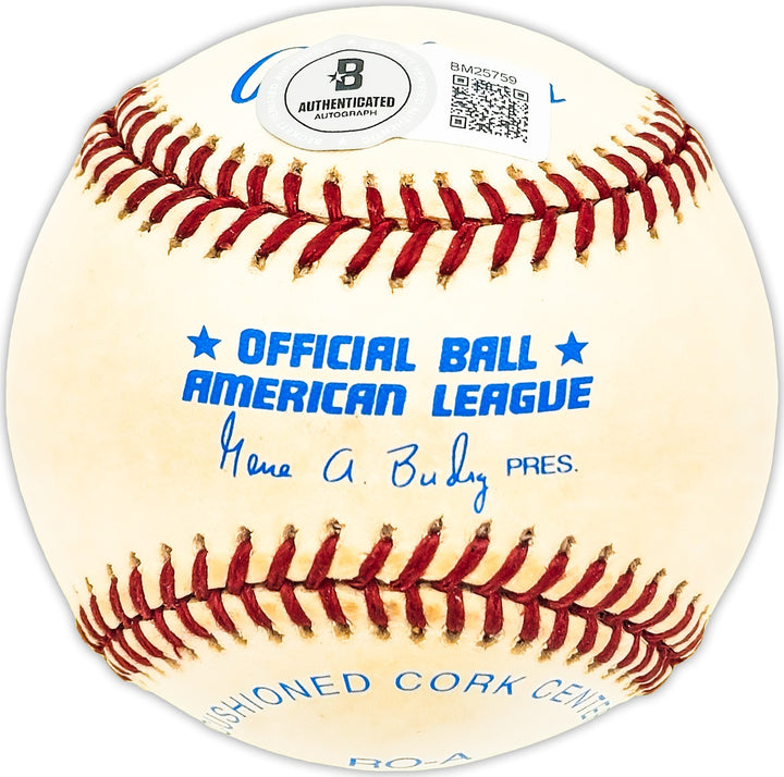 Bob Keegan Signed AL Baseball White Sox "No Hitter 8-20-57" Beckett #BM25759