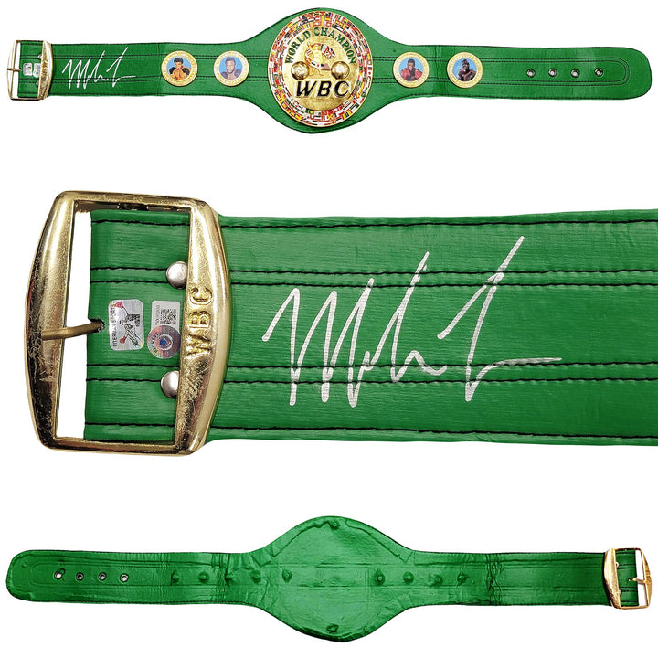 Mike Tyson Autographed Signed Green WBC World Championship Belt Beckett Wit