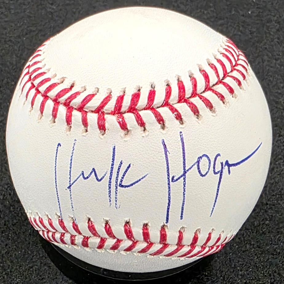 Hulk Hogan signed MLB Baseball autograph WWE autograph ~ Beckett BAS
