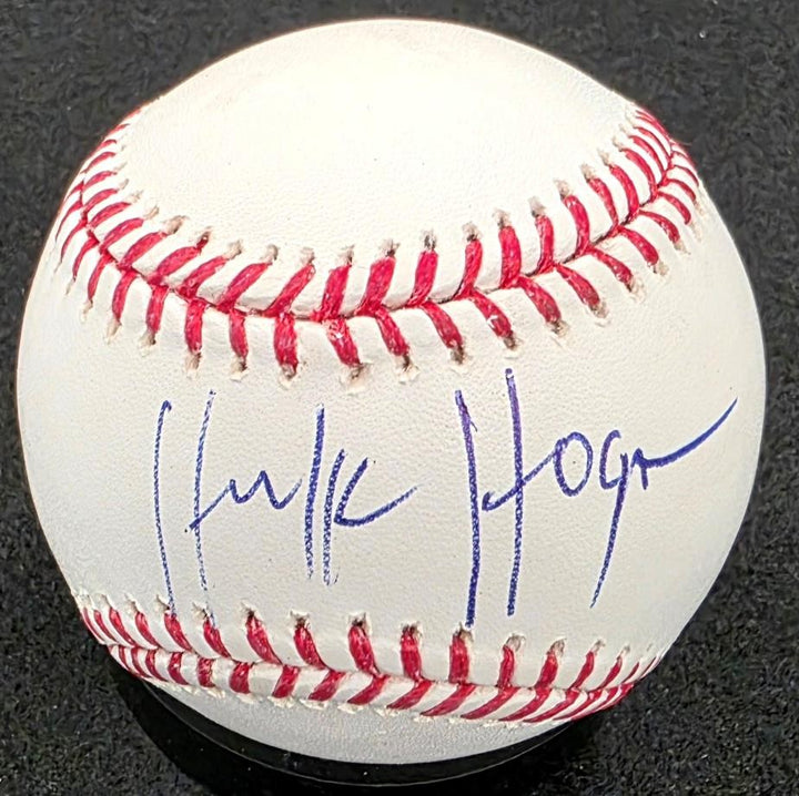 Hulk Hogan signed MLB Baseball autograph WWE autograph ~ Beckett BAS