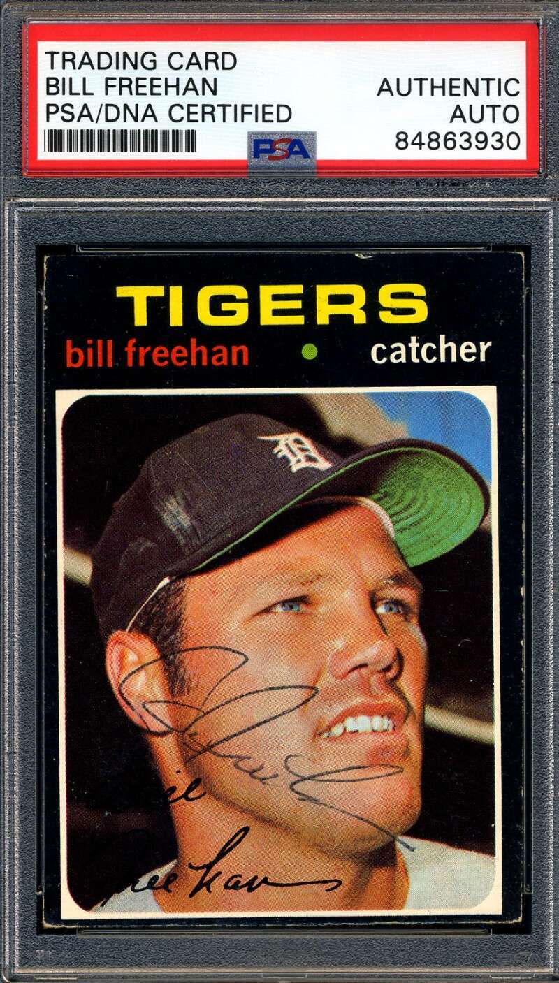 Bill Freehan PSA DNA Signed 1971 Topps Autograph