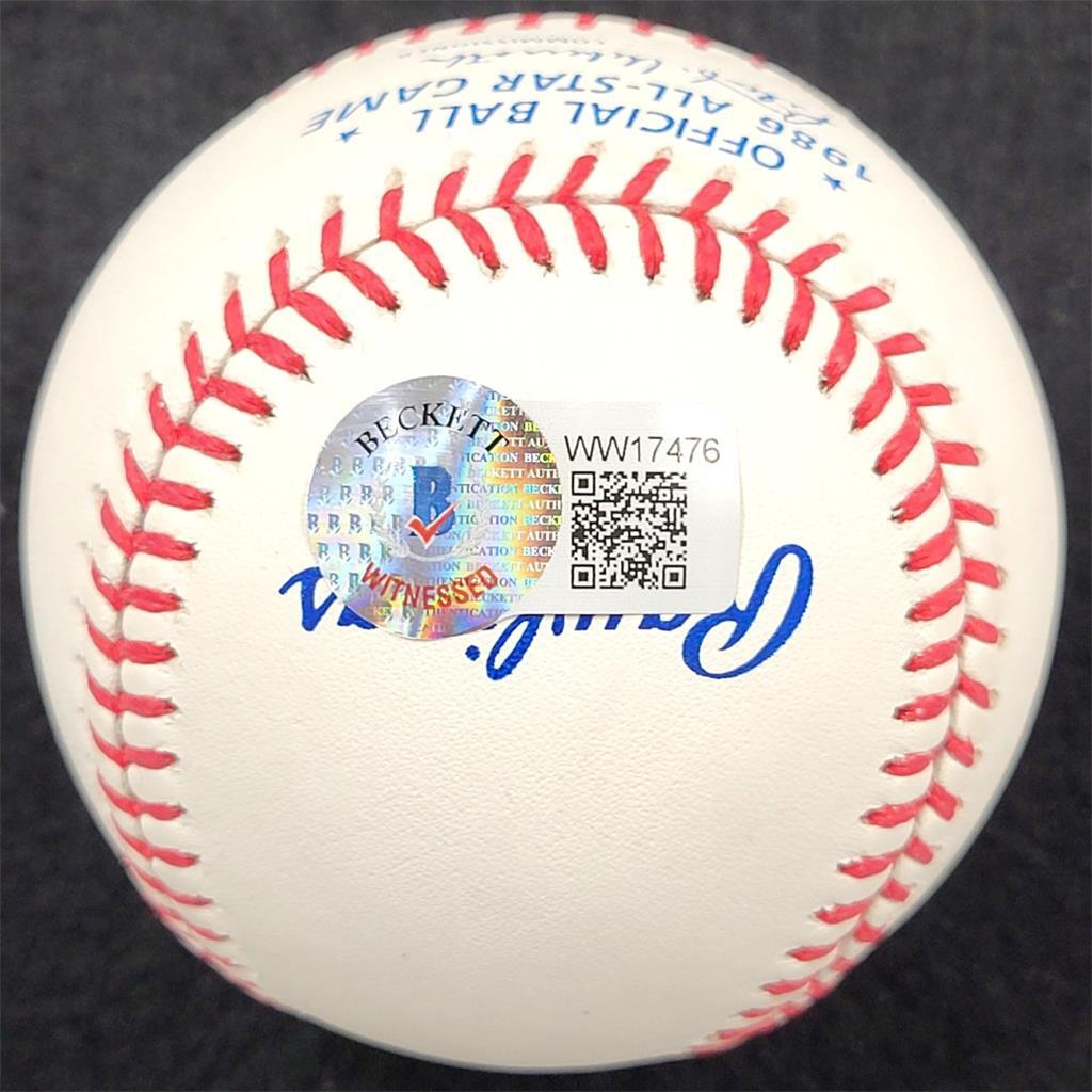 Jose Canseco signed "1st ASG" 1986 All Star Baseball autograph ~ BAS Beckett