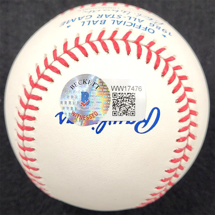 Jose Canseco signed "1st ASG" 1986 All Star Baseball autograph ~ BAS Beckett