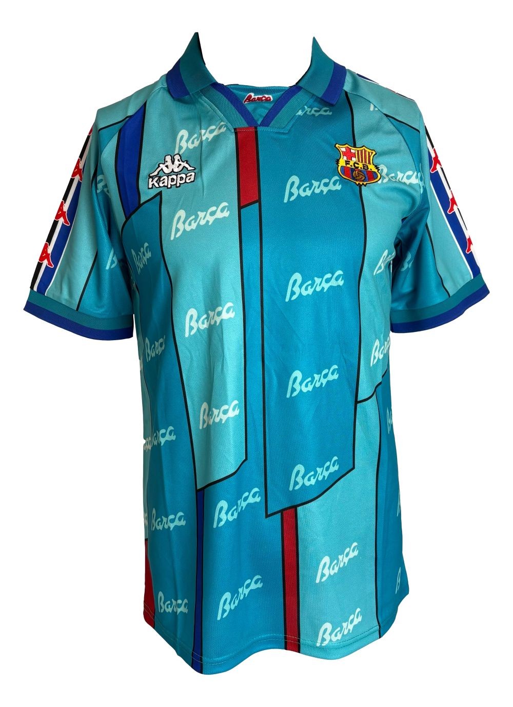 Ronaldo Signed Barcelona Kappa Soccer Jersey BAS